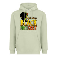 Matcha Feeling blacknificent Heavyweight Hoodie - HowdyJamesFarm