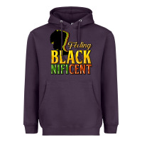Plum Feeling blacknificent Heavyweight Hoodie - HowdyJamesFarm