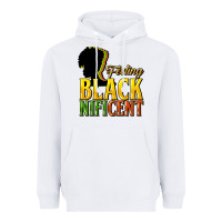 White Feeling blacknificent Heavyweight Hoodie - HowdyJamesFarm