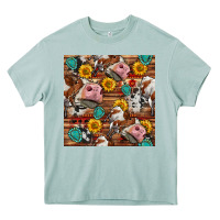 Arona cow and western seamless pattern Heavy Core Tee - BundleAndBundleShop