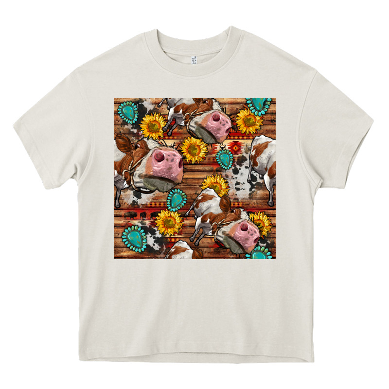 Cow And Western Seamless Pattern Heavy Core Tee by BundleAndBundleShop | Teevron