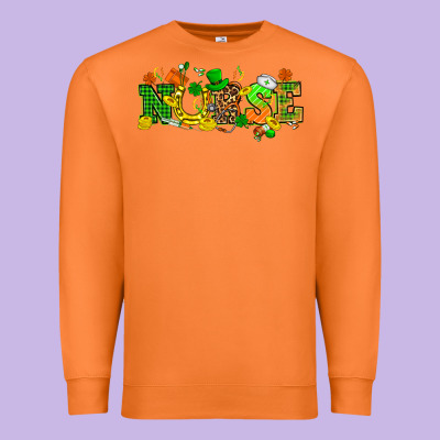 St. Patricks Day Nurse Premium Sweatshirt Designed By Howdyjamesfarm