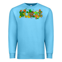 Ocean Blue St. Patricks day nurse Premium Sweatshirt - HowdyJamesFarm