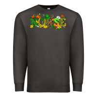 Smoke St. Patricks day nurse Premium Sweatshirt - HowdyJamesFarm