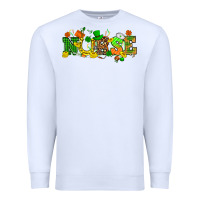 White St. Patricks day nurse Premium Sweatshirt - HowdyJamesFarm