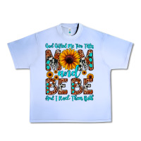 God Gifted Me Two Titles Mom And Bebe  And I Rock Urban Heavy Tee | Teevron