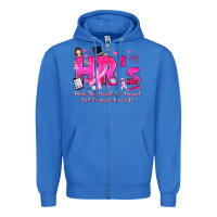 True Royal breast cancer hr human resources Zipper Hoodie - texasbilliewilder