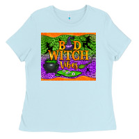 Baby Blue bad witch vibes tumbler Ladies Tee - BundleAndBundleShop