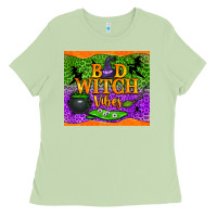 Matcha bad witch vibes tumbler Ladies Tee - BundleAndBundleShop