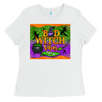 White bad witch vibes tumbler Ladies Tee - BundleAndBundleShop