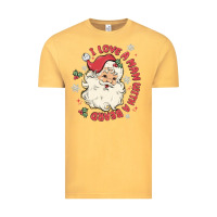 Vintage Mustard i love a man with a beard Vintage Tee - MaliasSmallBusiness