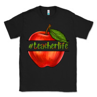 Black teacher life with apple Classic Tee - NancyCooperArtShop