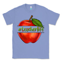 Colony Blue teacher life with apple Classic Tee - NancyCooperArtShop