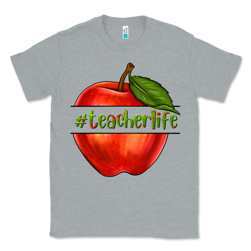 Teacher Life With Apple Classic Tee by NancyCooperArtShop | Teevron