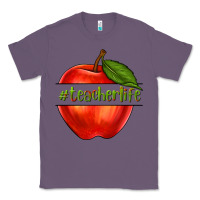 Lavender teacher life with apple Classic Tee - NancyCooperArtShop