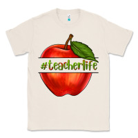 Natural teacher life with apple Classic Tee - NancyCooperArtShop