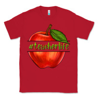 Red teacher life with apple Classic Tee - NancyCooperArtShop