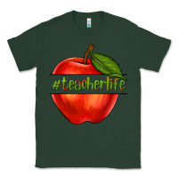 Sports Green teacher life with apple Classic Tee - NancyCooperArtShop