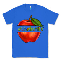 True Royal teacher life with apple Classic Tee - NancyCooperArtShop
