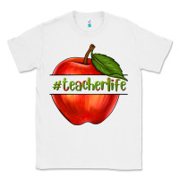 White teacher life with apple Classic Tee - NancyCooperArtShop