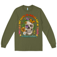 Army Green not alive to please Long Sleeve Tee - LillyAllenDesigns