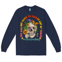 Navy not alive to please Long Sleeve Tee - LillyAllenDesigns