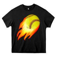 Black softball Heavy Core Tee - JahusDesignShop