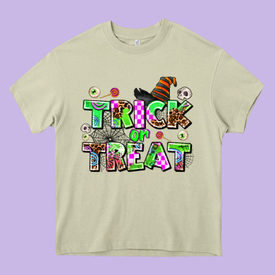 Trıck Or Treat Heavy Core Tee Designed By Adodesignshop