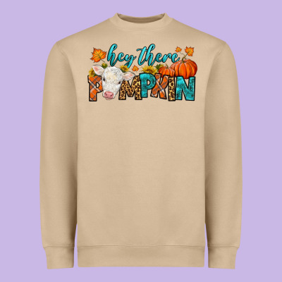 Western Hey There Pumpkin Heavyweight Sweatshirt Designed By Lillyallendesigns