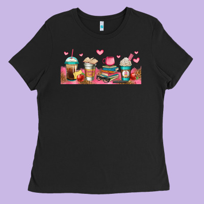 Teacher Fuel Coffee Cups Ladies Tee Designed By Jasminsmagicworld