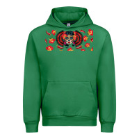 Emerald sugar skull rose libbey glass Urban Hoodie - BundleAndBundleShop