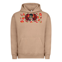 Pigment Burro sugar skull rose libbey glass Urban Hoodie - BundleAndBundleShop