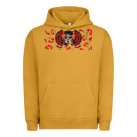 Pigment Peanut Butter sugar skull rose libbey glass Urban Hoodie - BundleAndBundleShop