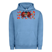 Sugar Skull Rose Libbey Glass Urban Hoodie | Teevron