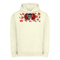Pigment Pistachio sugar skull rose libbey glass Urban Hoodie - BundleAndBundleShop