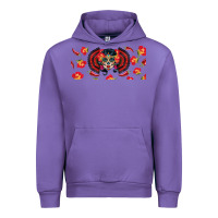 Tulip sugar skull rose libbey glass Urban Hoodie - BundleAndBundleShop