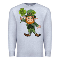 Heather Grey St. Patrick's day elf Premium Sweatshirt - CowGirlArtShop