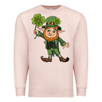 Pale Pink St. Patrick's day elf Premium Sweatshirt - CowGirlArtShop
