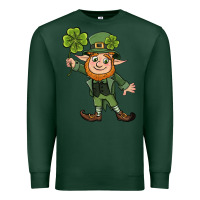 Sports Green St. Patrick's day elf Premium Sweatshirt - CowGirlArtShop