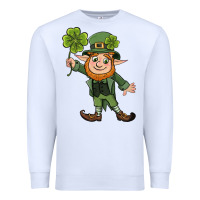 White St. Patrick's day elf Premium Sweatshirt - CowGirlArtShop