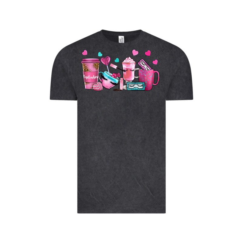 Lash Hustler With Eyelashes Coffee Cups Vintage Tee by NancyCooperArtShop | Teevron