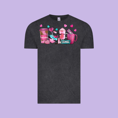 Lash Hustler With Eyelashes Coffee Cups Vintage Tee Designed By Nancycooperartshop