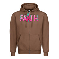 Chestnut Cancer Faith with gemstone Zipper Hoodie - NancyCooperArtShop