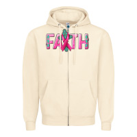Sandshell Cancer Faith with gemstone Zipper Hoodie - NancyCooperArtShop