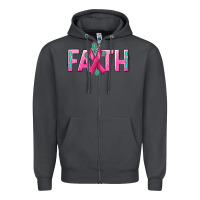 Smoke Cancer Faith with gemstone Zipper Hoodie - NancyCooperArtShop