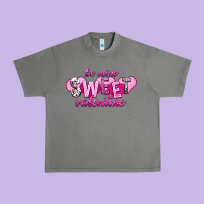 Be Mine Sweet Valentine Urban Heavy Tee Designed By Nancycooperartshop