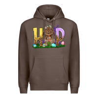 Coffee Hop Rabbit Easter Day Premium Hoodie - HowdyJamesFarm
