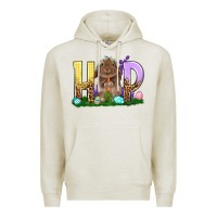 Oatmeal Heather Hop Rabbit Easter Day Premium Hoodie - HowdyJamesFarm