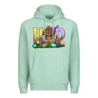 Seafoam Hop Rabbit Easter Day Premium Hoodie - HowdyJamesFarm
