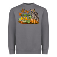 Storm Here Comes Fall Owl Heavyweight Sweatshirt - LillyAllenDesigns